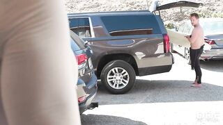 Busty Blonde Makes Him Bust a Nut