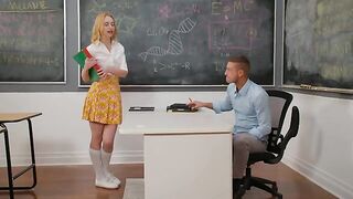 Hot Co-ed Chloe Cherry wants the Professor's cock
