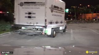 Ava Lynn & Juliett Russo Double Team Our Roadside Xxx Driver!