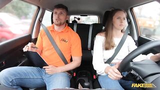 Fake Driving School - Pass Me to See My Perfect Tits