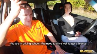 Fake Driving School - Instructor Cheats with Hot Student