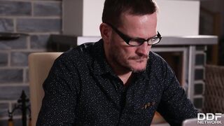 Ddf Network -  Sultry Secretary Stacy Cruz Turns Conference Call into Booty Call with Boss