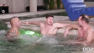 Ddf Network -  Dude Gets Stacked Italian Blonde Marica Chanelle's T&A as a Gift & Shares Her with His Friends GP1764