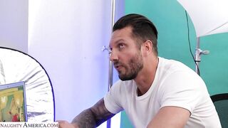 Naughty America - Skylar Vox wants her friend's dad cock in her tight pussy in exchange for some HOT Photos!!!