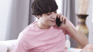 Family HookUps - Busty blonde milf London River fucks her horny stepson while dad is away!