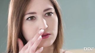 Ddf Network -  Slutty Latvian Girl Fucked by Her Boyfriend than DP'ed with Moving Crew