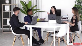 Ddf Network - Hardcore DP Interracial Orgy with Slutty Spanish Real Estate Brokers Francys Belle and Valentina Bianco