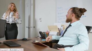 Naughty America - Sexy Boss Kayley Gunner NEEDS that big, hard cock!