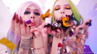 Evil Angel - Sex Lesbian Party With Purple Bitch