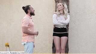 Naughty America - Co-Ed babe Charlotte Sins has NAUGHTY fun with her friend's dad's HUGE cock