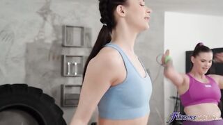 Fitness Rooms - Three way pussy licking perfectionedhead teen