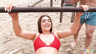 Bang - Gracie Gates Takes A Topless Swim In The Pool