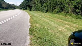 Bang - Ashlyn Peaks Lets The Roadside Guy Titty Fuck Her In Exchange For A Tow