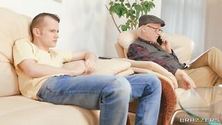 Brazzers - Sneaky Senior Semen Sampling Shoe-Sniffer