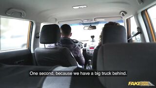 Fake Driving School - Ukraine MILF Rides Sleepy Instructor