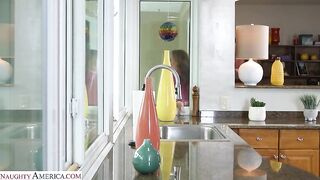 Naughty America - Sexy Milf Richelle Ryan fucks son's friend's big cock