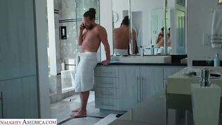 Naughty America - Cute Hazel Moore is over for some cock