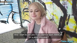 Public Agent - Blonde Student Fucked in Basement