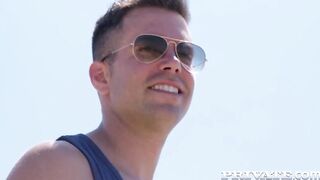 Private - Mary Popiense and Angel Rivas Practice Strip Volleyball