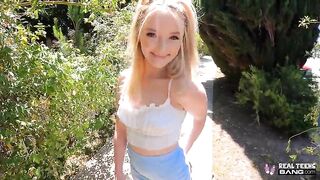 Bang -  Teen Nympho Maria Kazi Fucks Next To Busy Street Before Getting Creampie