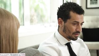 Naughty America - Busty cougar Sara Jay hires big black cock as her new gigolo