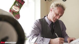 New Sesations - Schoolgirl Liz Gets A Mouthful Of Holiday Treats