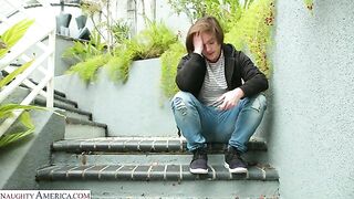 Naughty America - Sexy MILF Shay Sights shows her son's friend how it gets done in the bedroom