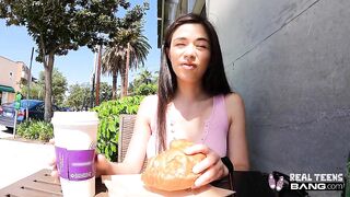 Bang - Flashes In Public And Gets Drilled In A Hotel Room