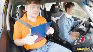 Fake Driving School - Blonde wife bad driver great fuck