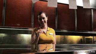 Brazzers - Kitchen Cutie Serves Sneaky Anal