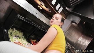Brazzers - Kitchen Cutie Serves Sneaky Anal