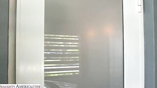 Naughty America - Brittany Andrews gets delivered some juicy cock