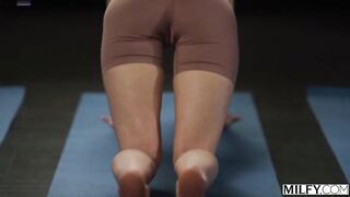 Mylf - Fit Yoga MILF Rides College Kid s Cock