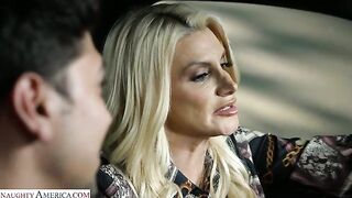 Naughty America - Lonely housewife Brittany Andrews takes a cock from stepson