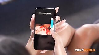 Porn World - Horny Slut Lia Lin Takes Anal Pounding After Dildo Session