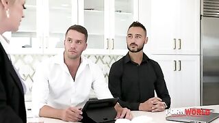 Porn World - Newly Divorced Boss Dee Williams Lets Loose During Balls Deep DP Threesome