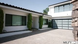 Milfy  -  Centerfold Angelina Drains Eager Fans BBC