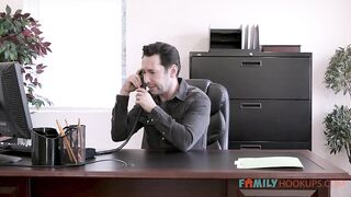 Family HookUps -  Fucks Her Stepdad For Her Cam Audience