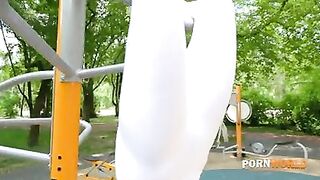 Porn World - Cock Hungry Fitness Chick Cherry Kiss Takes A DP Slamming From Amateur Filmmakers