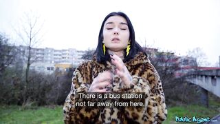 Public Agent - Sexy French Student Public Blowjob