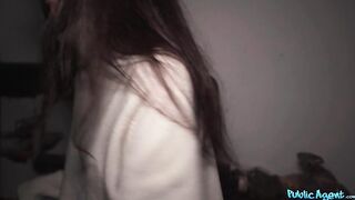 Public Agent - Petite house cleaner loves to suck