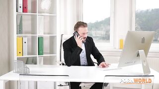 Porn World - Shy Office Intern Sapphire Astrea Plucks Up The Courage To Seduce Hung Boss