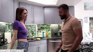 Naughty America - Jill Kassidy finally gets her friend's husband's cock that she's heard great things about