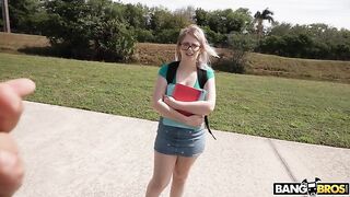 Bang Bros - Nerdy Blonde Takes Big Dick