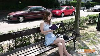 Porn World - Brunette Beauty Kate Quinn Hooks Up With Hung Stranger For Sex