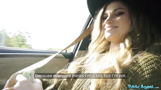 Public Agent - Hitchhiker sucks big dick for ride