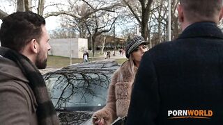 Porn World - Car Crash Cutie Settles Insurance With No Strings DP Pounding