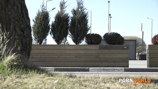 Porn World - Gorgeous Glamourista Megan Glock Tempts Her Bodyguards Into DP Fuck