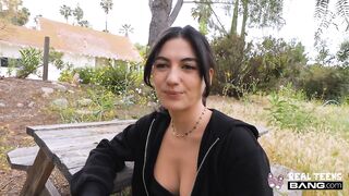 Bang -  Gets Her Hairy Pussy Covered In Cum