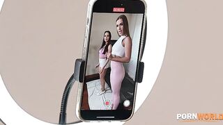 Porn World -  Playful Fitness Babes Alexis Crystal And Nicole Love Enjoy A Threesome After Strap On Fun